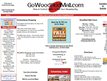 Tablet Screenshot of gowoodfieldmall.com